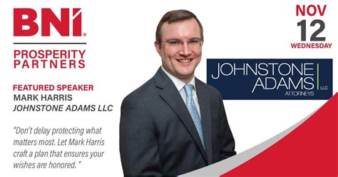 BNI Prosperity Partners Featured Speaker - Mark Harris - Johnstone ...