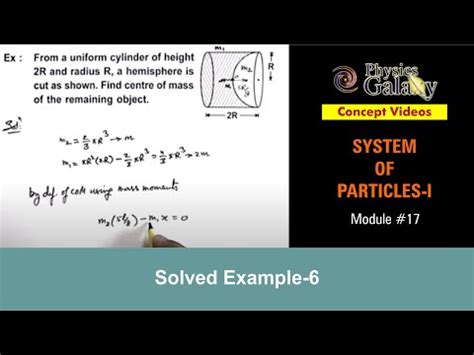 Solved Example-6 on Centre of Mass Video Lecture - Crash Course for JEE