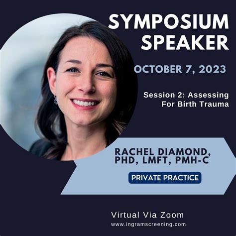 Rachel Diamond, PhD, LMFT, PMH-C on LinkedIn: Hope to see you on Oct ...