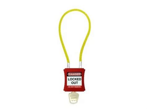 Cable Lockout Padlocks - 4 Feet Di-electric Cable Lockout Padlock ...