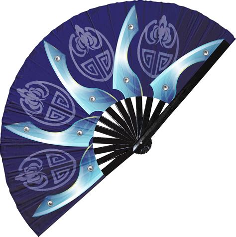 Buy Kitana Hand Fan Folding Fan UV Glow Hand Fans Cosplay Hand Fan ...