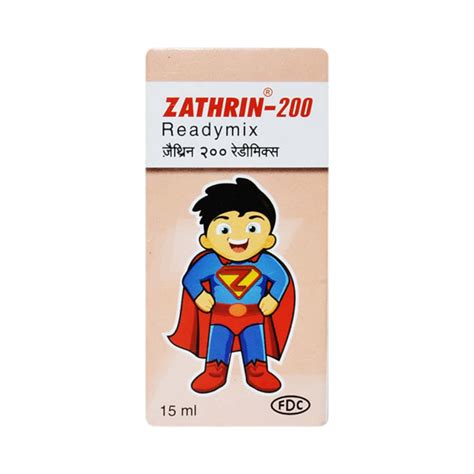 Zathrin 200 MG/5ML Syrup (15): Uses, Side Effects, Price & Dosage ...