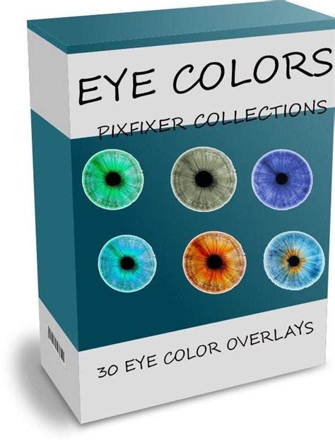 Eye Color Photoshop Overlays: 30 PNG Digital Lens Effects (Digital ...