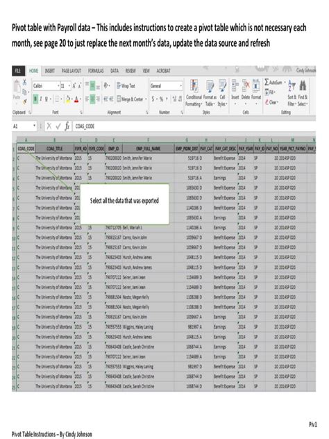 Image result for PivotTable Tutorial in Payroll