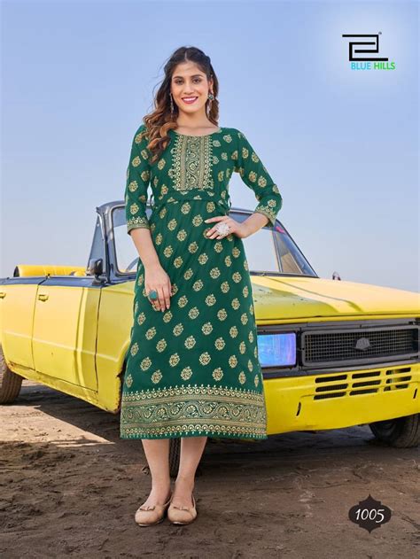 Blue Hills Shehzadi Anarkali Long Kurti Collection