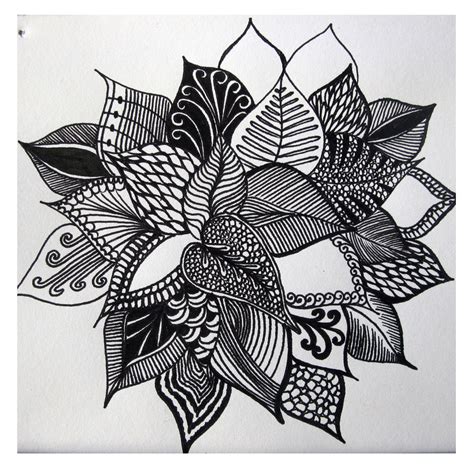 flower drawing abstract