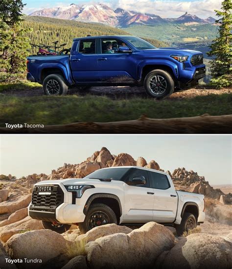 Toyota Tacoma Vs. Toyota Tundra: Compare Specs & Features