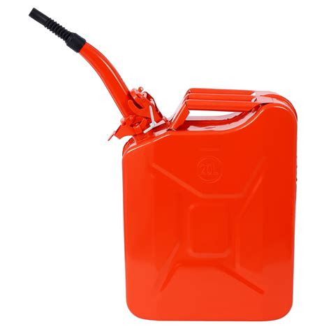 20 Liter (5 Gallon) Jerry Fuel Can with Flexible Spout, Portable Jerry ...