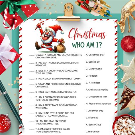 Christmas who am i game fun christmas games groups work christmas party ...