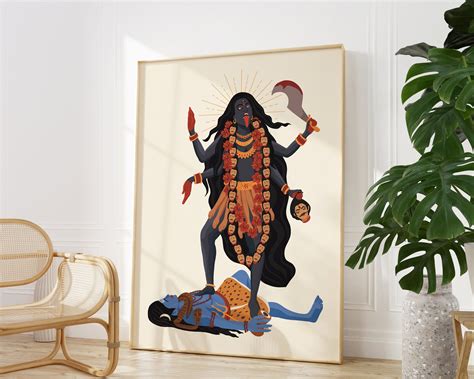 Buy Goddess Kali Art, Kali Maa, Mahakali Print, Parvati, Shakti, Hindu ...