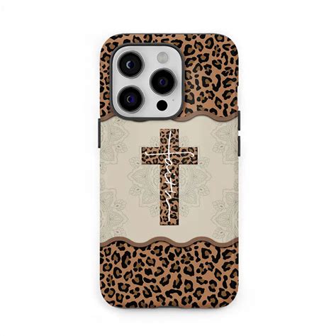 Faith Cross Leopard Christian Phone Case - Faith Phone Cases - Christ ...