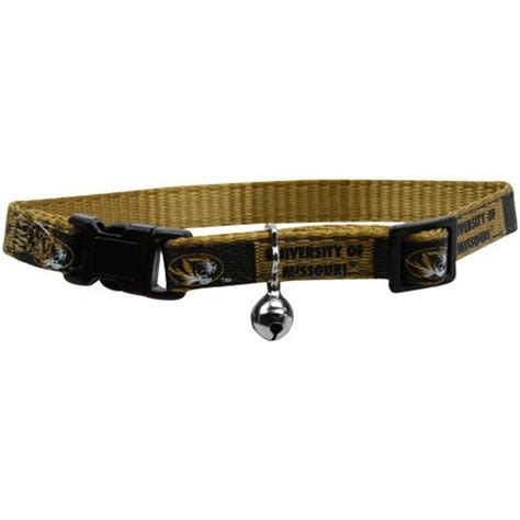 Pet Goods Manufacturing NCAA Missouri Tigers Cat Collar, 3/8 x 8-12 ...