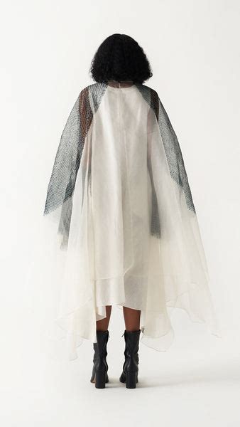 Organza Segment Overlay - Ivory/Black – Studio Medium