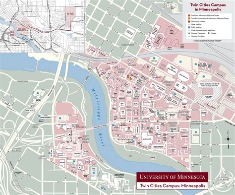 University of Minnesota Twin Cities Campus Map
