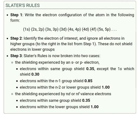 Evaluate Yourself4. Using Slater's rule calculate theeffective nuclear ...