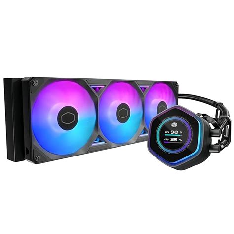 Cooler Master ML 360 Atmos II LCD ARGB CPU Liquid Cooler Black ...
