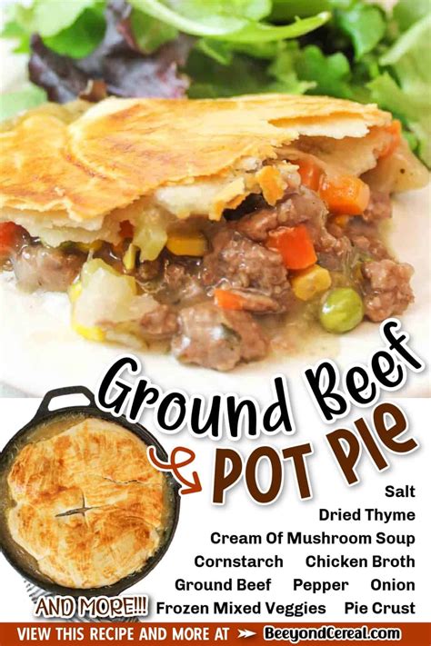 Homemade beef pot pie an easy ground beef vegetable pot pie recipe ...