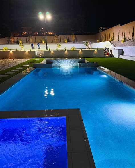 Stunning Backyard Oasis in Las Vegas Built for Day and Night | All American Landscape, LLC