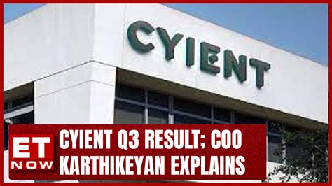 Mixed Q3 For Cyient! Executive Director & COO, Karthikeyan Natarajan ...