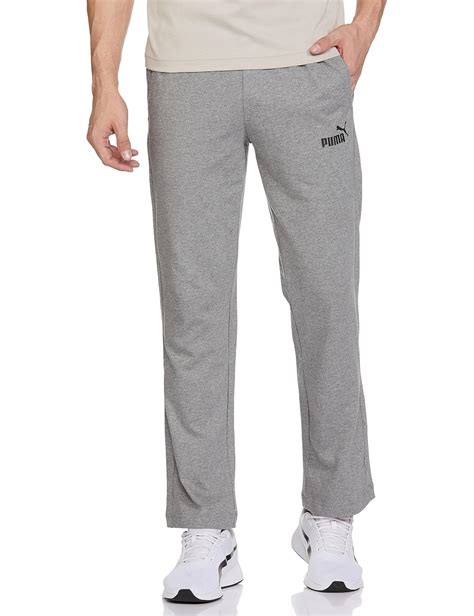 Puma Men's Regular Track Pants (67810203_Medium Gray Heather : Amazon ...