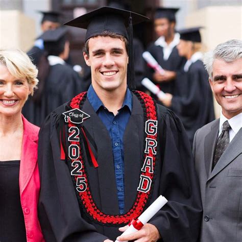 2025 GRAD Graduation Wreath Double Weaving Necklace Graduation Ribbon ...