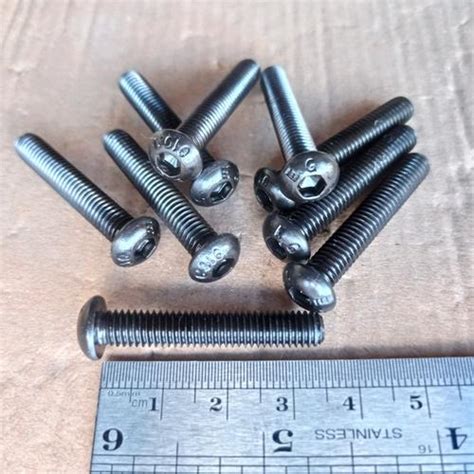 Jual BAUT L BUTTON M6 X 35 BAJA BAUT L M6X35 BAJA HITAM BAUT 10 KUNCI ...