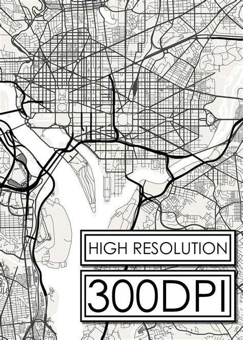 Washington DC Map 的图像结果