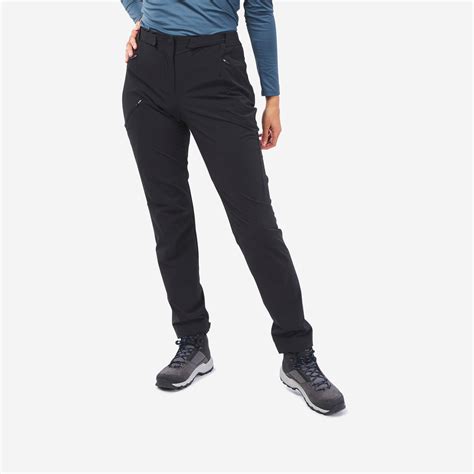 Women’s Hiking Pants, MH 500 - Smoked black, - - Quechua - Decathlon