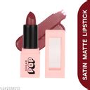 Sugar Pop Satin Matte Lipstick - 01 Daisy (Red) - 3 Gm - Infused With ...