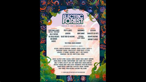 Electric Forest 2024: Pretty Lights, John Summit, Ludacris & Nelly ...