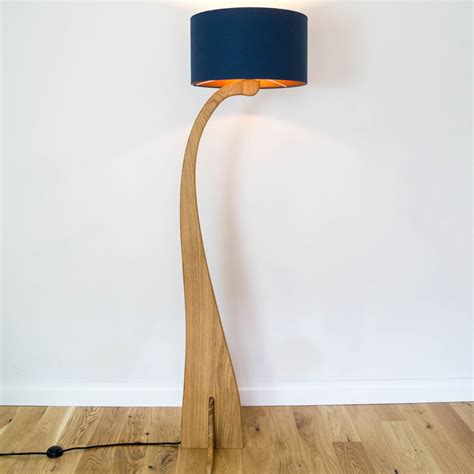 Oak Flow Floor Lamp Solid Wood | Unique Contemporary Design | Modern ...