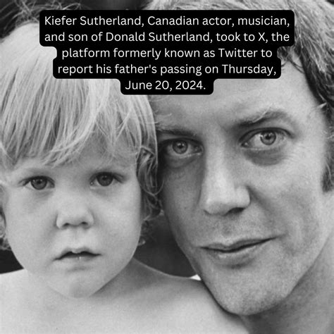 Kiefer Sutherland Children Canada's Kiefer Sutherland Penned A