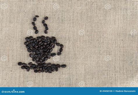 Roasted coffee beans sign stock photo. Image of caffeine - 49458100