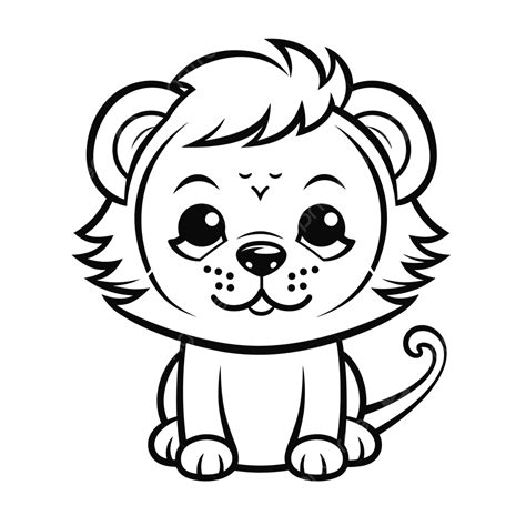 Lion Coloring Outline