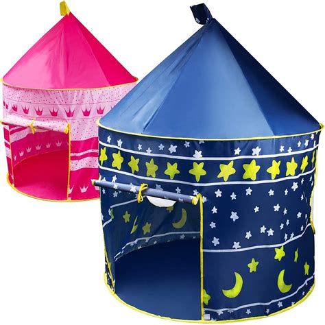 Buy Children Play Tent Boys Girls Prince House Indoor Outdoor Blue ...