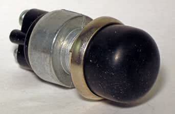 Cole Hersee 90030 Black Push-Button Switch with Black Screw-On Cap ...