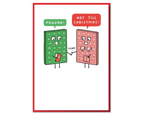 Not Till Christmas Funny Advent Calendar Christmas Card - Etsy UK