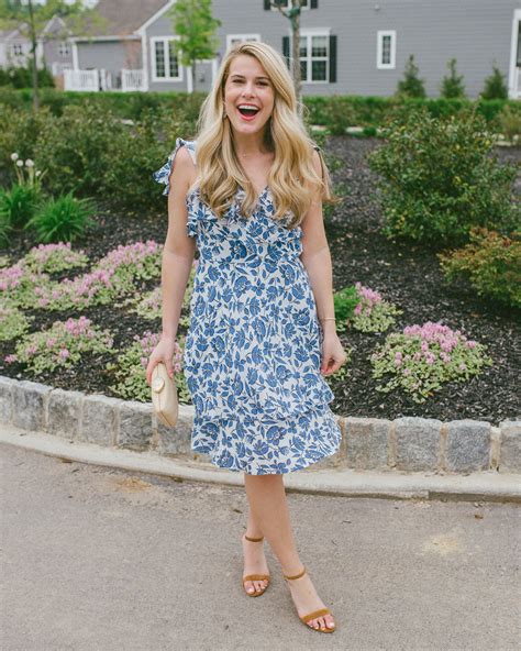 Summer Wind: Blue and White Wedding Guest Dress