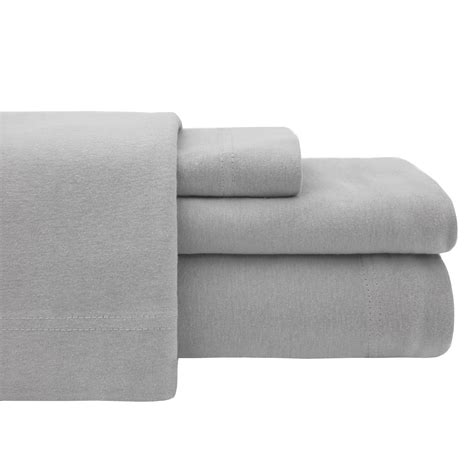 Super Soft 100% Cotton Jersey Sheet Sets Queen, Grey - Walmart.com ...