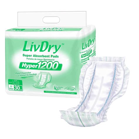 LivDry Incontinence Pad Insert for Men and Women | Hyper 1200 for Less ...