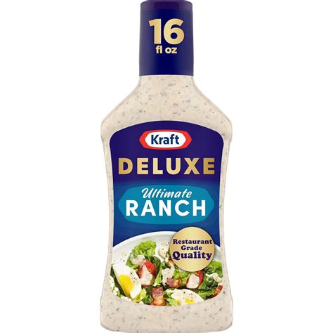 Amazon.com : Kraft Deluxe Ultimate Ranch Salad Dressing (16 oz Bottle ...