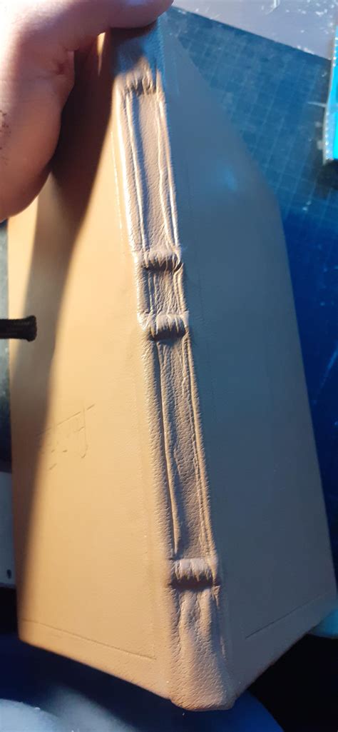 The back of the first book I've binded is wrinkled, what should I do ...