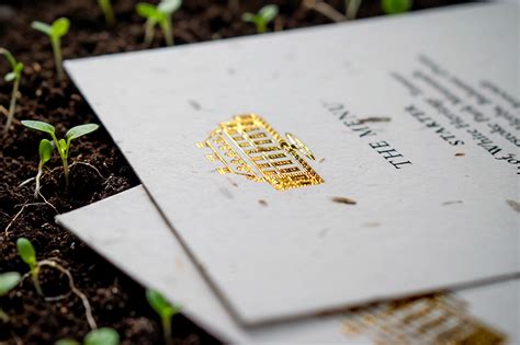 Premium Finishing for Seed Paper | Foil, Embossing & Die Cutting | Seed ...