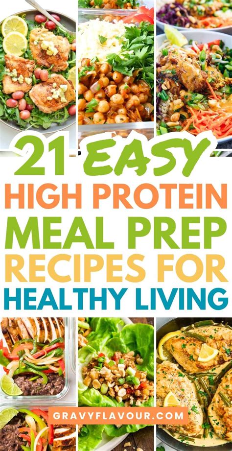 21 Easy High Protein Meal Prep Recipes for Healthy Living