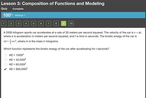 A 2000-kilogram sports car accelerates at a rate of 30 meters per second squared. the velocity ...