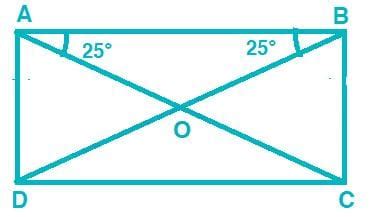 The diagonals of a rectangle are inclined to one side of the rectangle ...