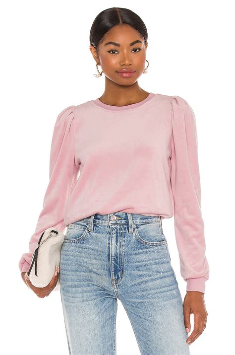 1. STATE Velour Sweater in Rose Pink | REVOLVE