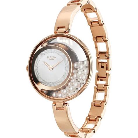 Titan Raga Power Pearls Quartz Analog White Dial with loose pearls Met