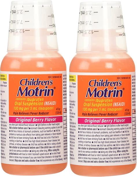 Motrin Children's Berry Liquid 4 fl oz - Pack of 6 | Buy Now with Express International Delivery ...