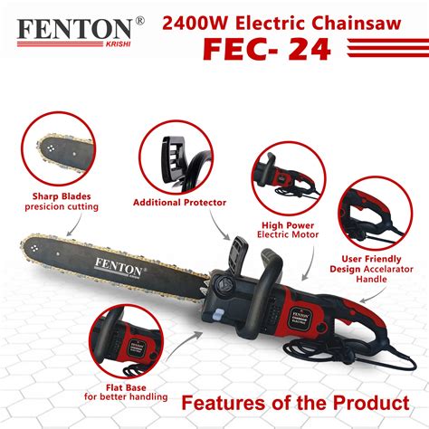 Buy Fenton Krishi FEC-24 Golden Chainsaw – 2400W, 16" Guide Bar - KisanShop